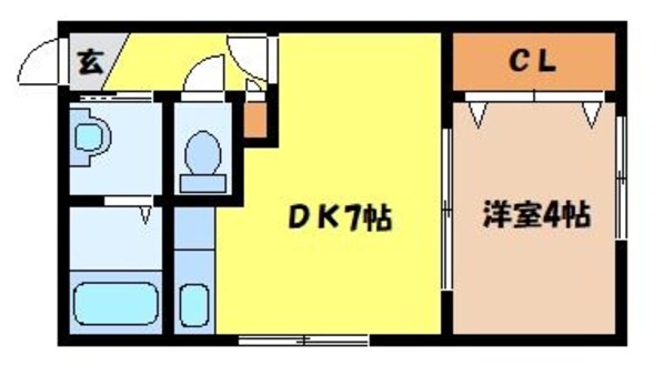 北１８条駅 徒歩6分 1階の物件間取画像